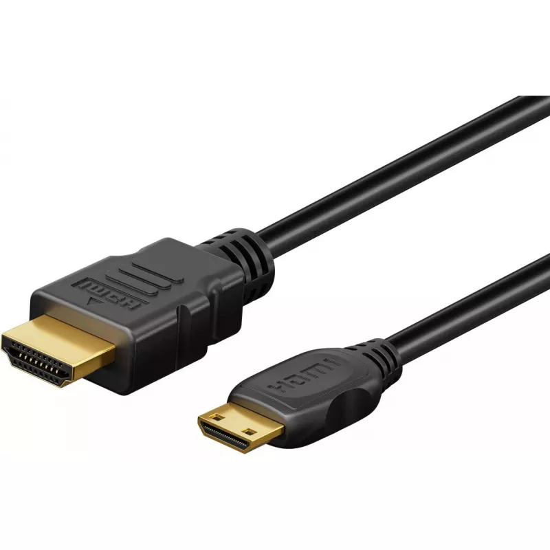 Goobay HDMI-Kabel 3m Typ A Typ C 48 Gbit/s Schwarz