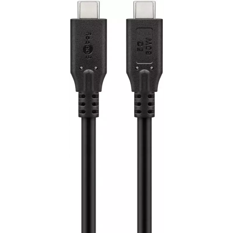 Goobay USB Kabel 74728 USB 3.2 Gen 1 2m USB C Schwarz
