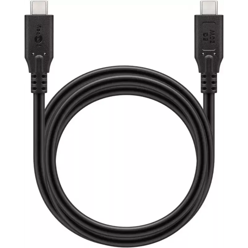 Goobay USB Kabel 74728 USB 3.2 Gen 1 2m USB C Schwarz