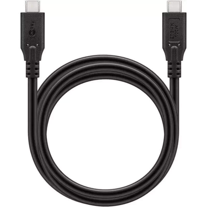 USB-Kabel Goobay 74196 USB4 Gen 2x2 1,5 m USB-C Schwarz