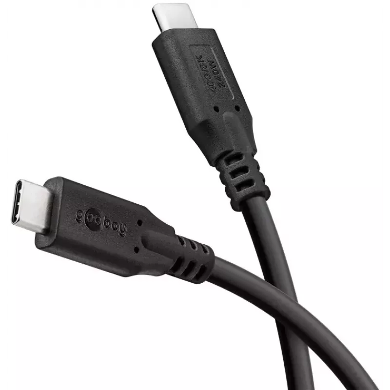 USB-Kabel Goobay 74184 USB4 Gen 2x2 1,5 m USB C Schwarz