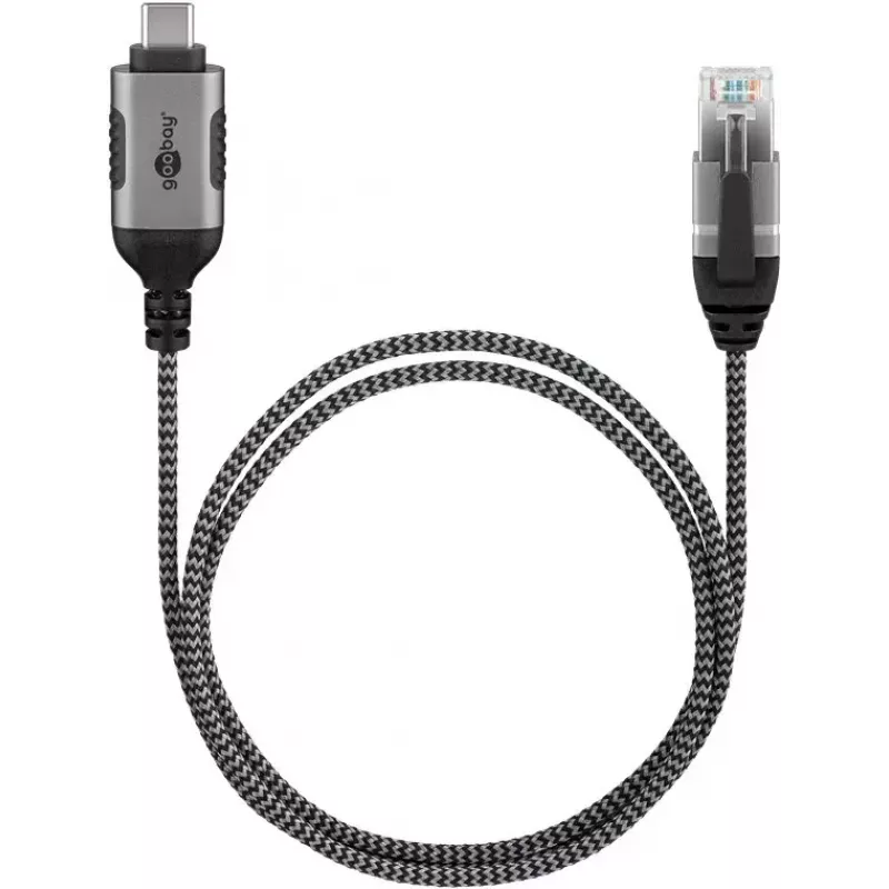 Goobay 74406 Kabel-Adapter USB 3.1 Typ A RJ45 7,5 m