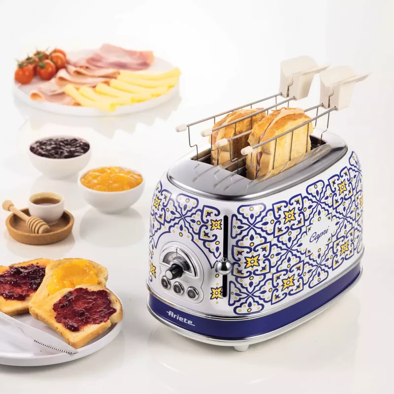 Ariete 0155/0C Toaster 2 Scheiben 815 W Blau Mehrfarbig