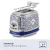 Ariete 0155/0C Toaster 2 Scheiben 815 W Blau Mehrfarbig