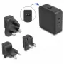 Innenraumladegerät DeLOCK 41443 Universal Schwarz AC 100-240V 2x USB Typ-C