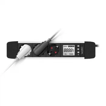 Power Extension 2Direct LPS285 1,4m 3 AC-Steckdosen Indoor Schwarz Silber
