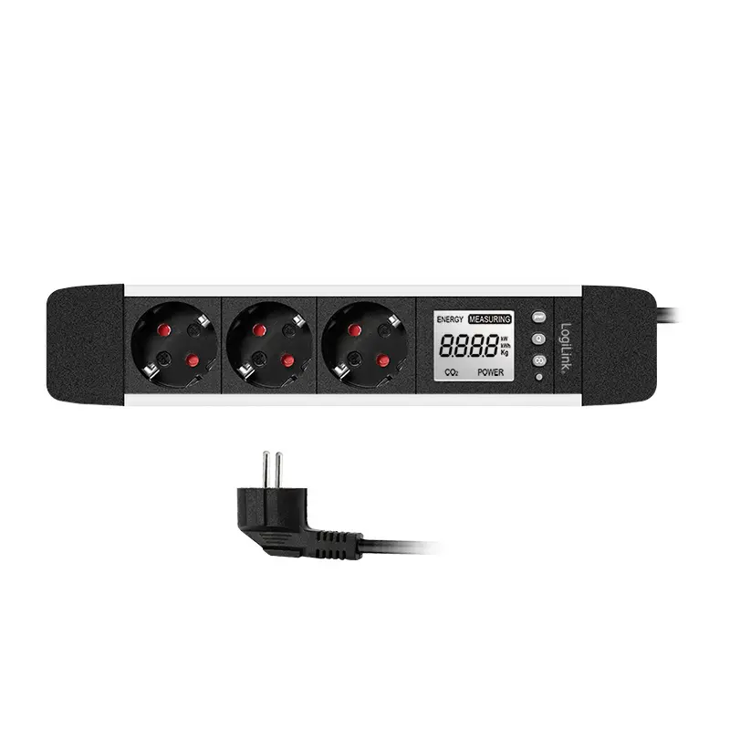 Power Extension 2Direct LPS285 1,4m 3 AC-Steckdosen Indoor Schwarz Silber