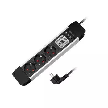 Power Extension 2Direct LPS285 1,4m 3 AC-Steckdosen Indoor Schwarz Silber