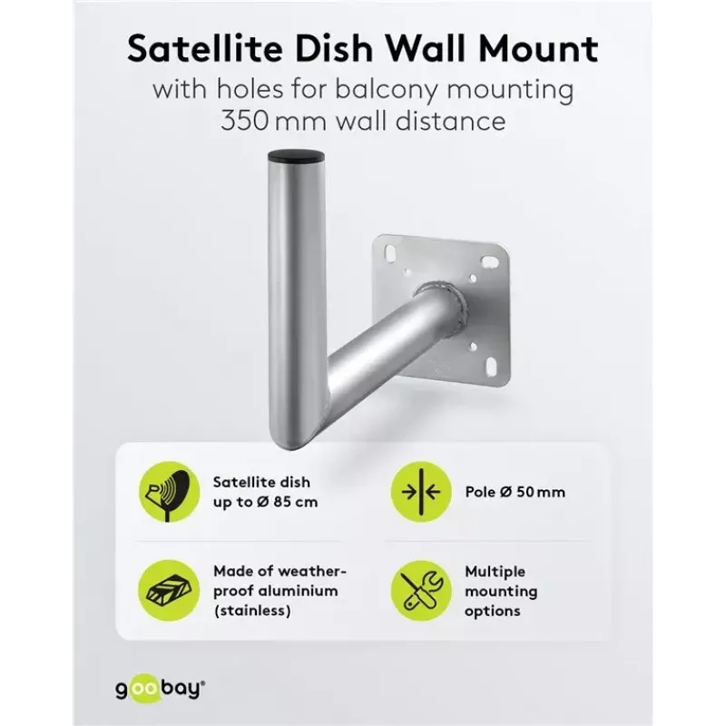 Goobay 67301 Satellitenschüssel-Wandhalterung