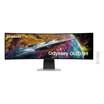 Samsung G95SC Computermonitor 124,5 cm (49 Zoll) 5120 x 1440 Dual QHD OLED Silber