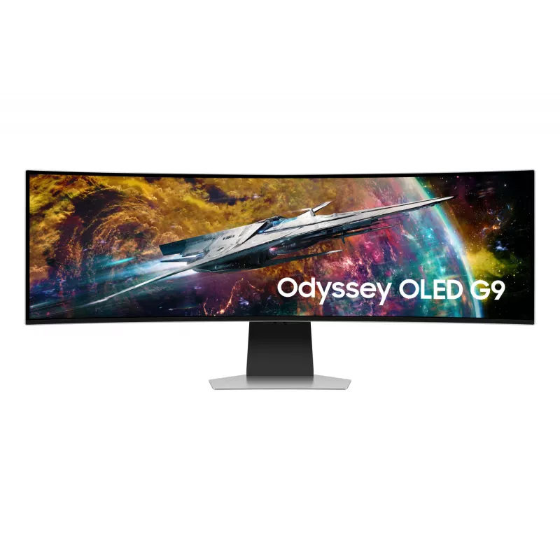 Samsung G95SC Computermonitor 124,5 cm (49 Zoll) 5120 x 1440 Dual QHD OLED Silber