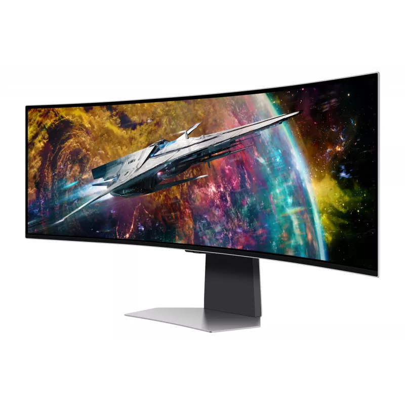 Samsung G95SC Computermonitor 124,5 cm (49 Zoll) 5120 x 1440 Dual QHD OLED Silber
