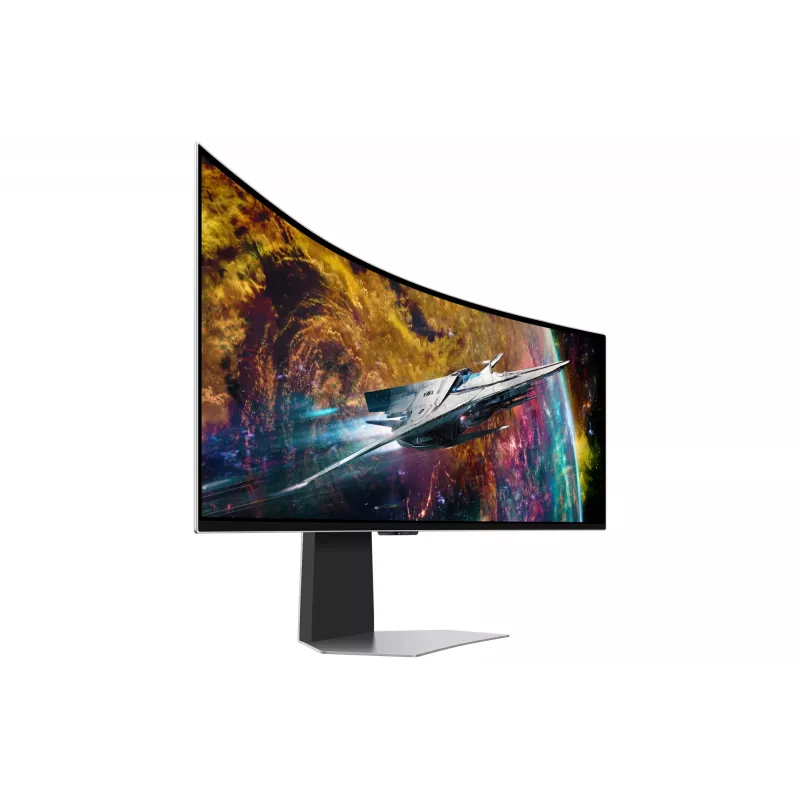 Samsung G95SC Computermonitor 124,5 cm (49 Zoll) 5120 x 1440 Dual QHD OLED Silber
