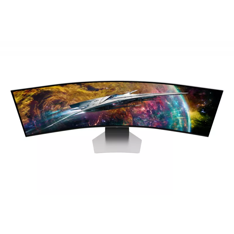 Samsung G95SC Computermonitor 124,5 cm (49 Zoll) 5120 x 1440 Dual QHD OLED Silber