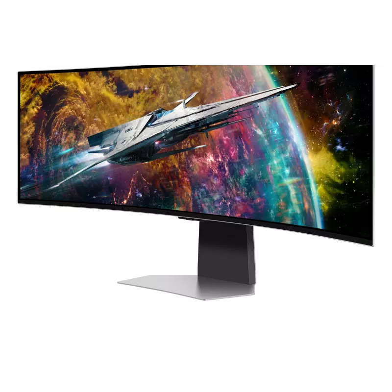 Samsung G95SC Computermonitor 124,5 cm (49 Zoll) 5120 x 1440 Dual QHD OLED Silber