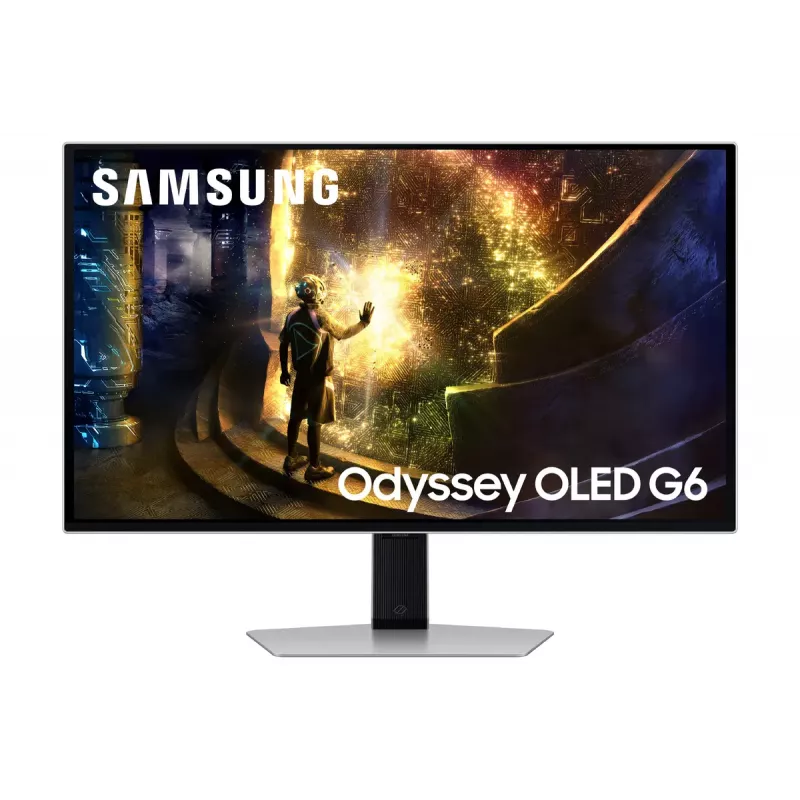 Samsung G61SD Computer Monitor 68,6 cm (27 Zoll) 2560 x 1440 Pixel Quad HD OLED Silber
