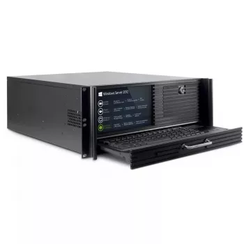 Servergehäuse Inter-Tech 4U 4452-TFT Rack Schwarz