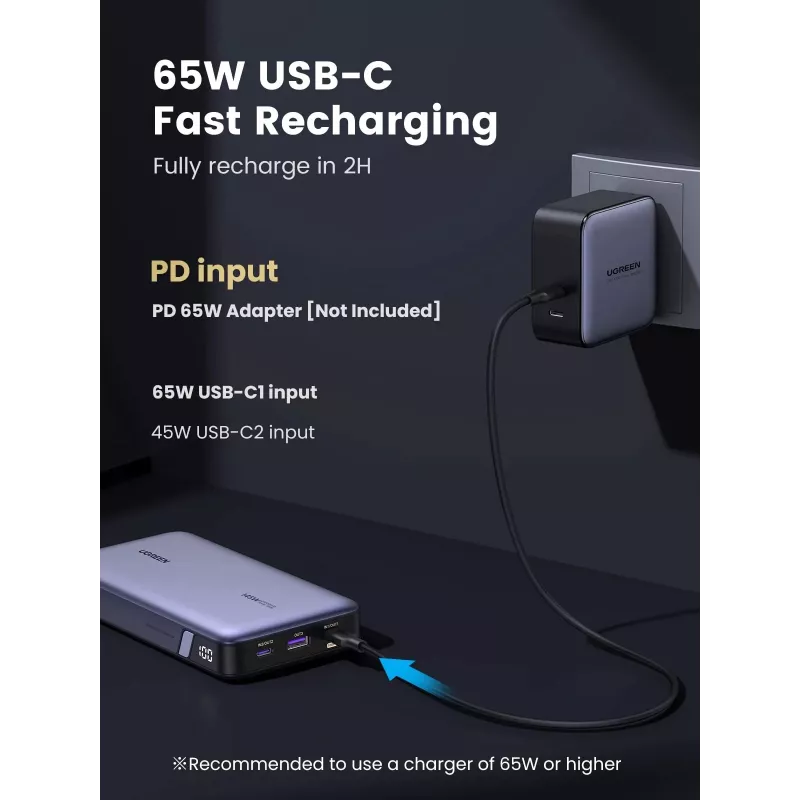 Tragbare Powerbank 25000 mAh Ugreen 90597A