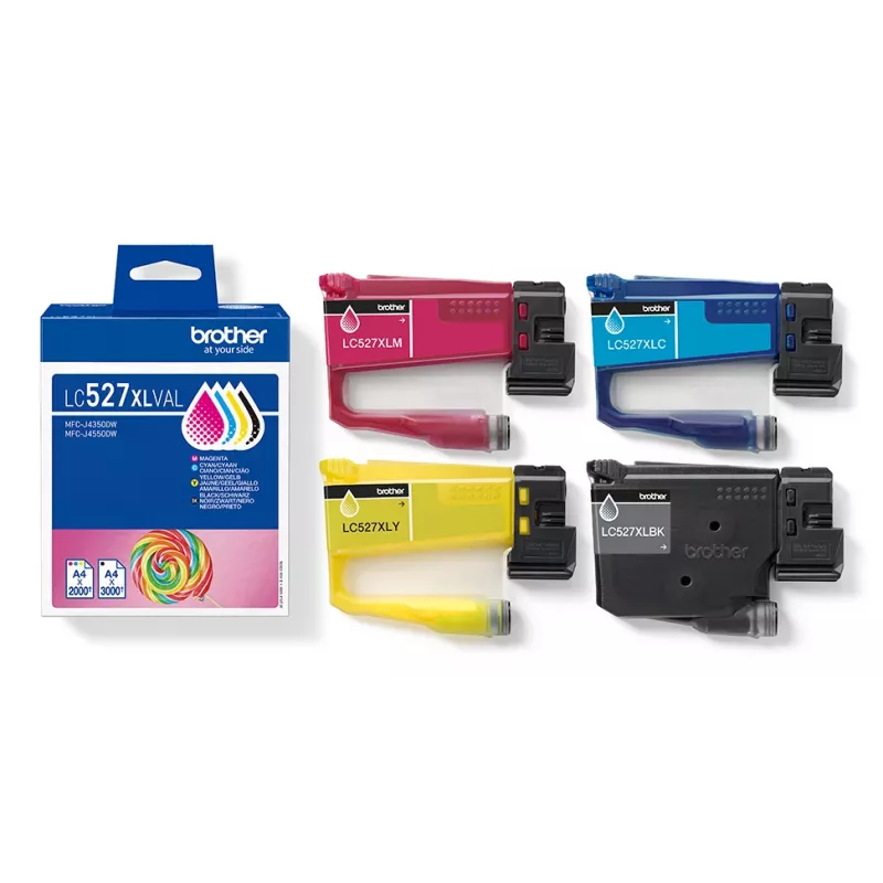 Cartridge Brother LC-527XLVAL Multipack MFCJ4350DW/4550DW Farbe
