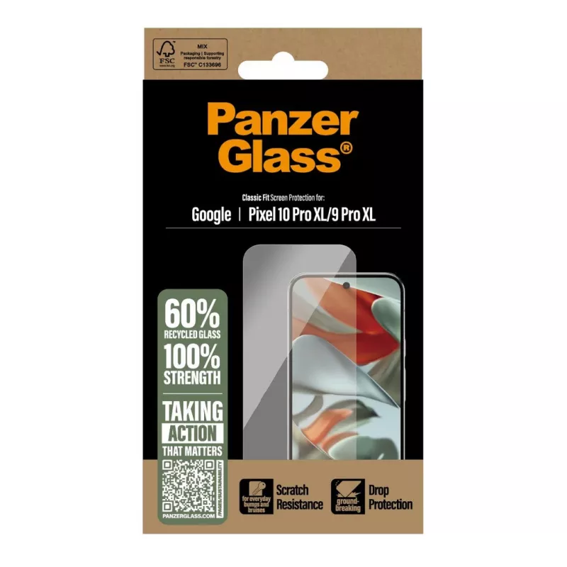 PanzerGlass Bildschirm-/Rückseitenschutz für Google Pixel 10 Pro XL / 9 Pro XL, transparent, 1 Stück (PG92324)