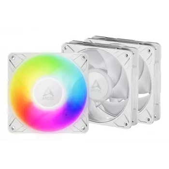 ARCTIC Freezer P12 Pro A-RGB (Weiß) - 3er-Pack 120 mm A-RGB PWM Lüfter mit Kabel-Splitter