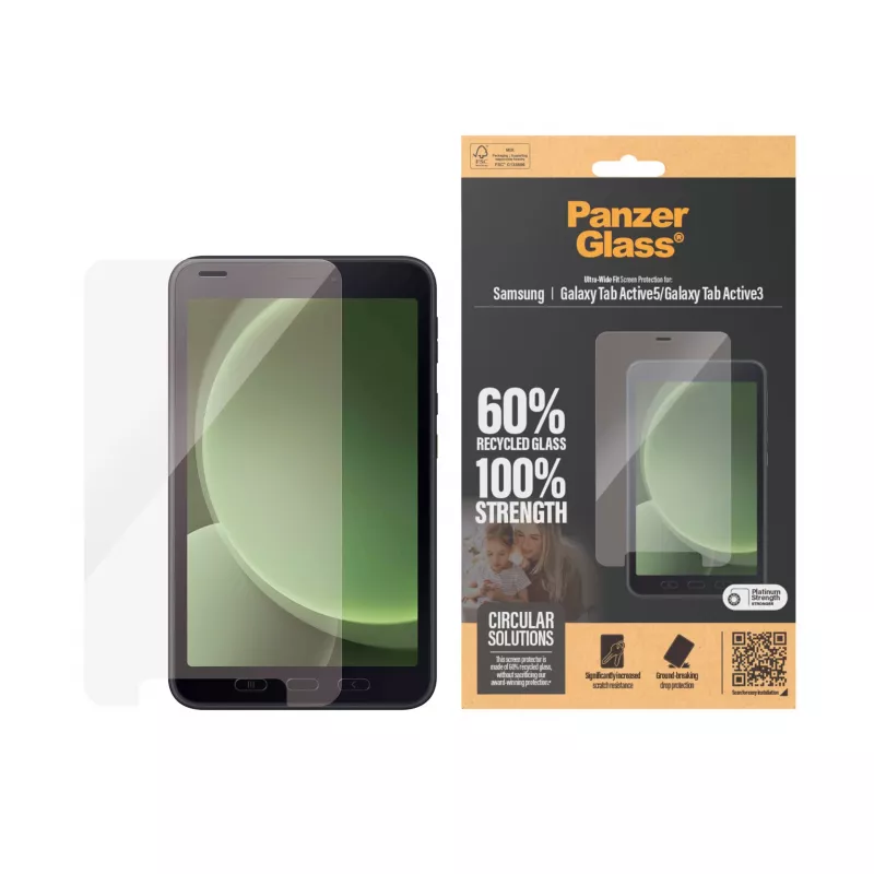 PanzerGlass® Displayschutz Samsung Galaxy Tab Active5 | Active3 | Ultra-Wide Fit