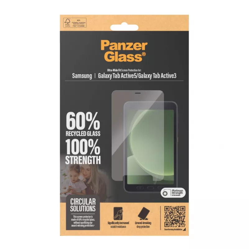 PanzerGlass® Displayschutz Samsung Galaxy Tab Active5 | Active3 | Ultra-Wide Fit