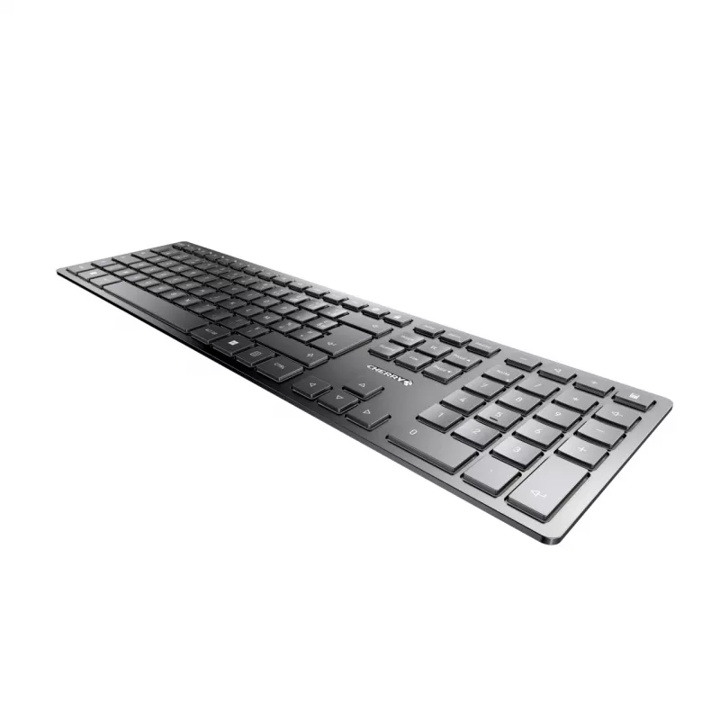 CHERRY KW 9100 schlank Tastatur Universal RF Wireless + Bluetooth AZERTY Französisch Schwarz