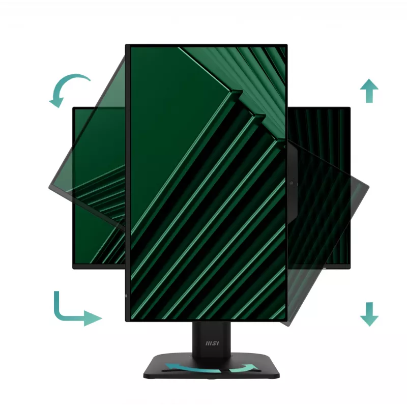 Monitor MSI Pro MP242PMGDE 23,8 Zoll (60,5 cm) Full HD IPS 1920×1080, 4 ms, 300 cd/m², USB-Hub, VESA, Lautsprecher, schwarz