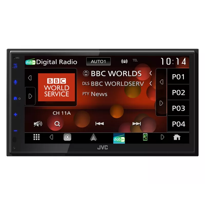 JVC KW-M695DBW Autoradio Schwarz Wi-Fi 200 W Bluetooth