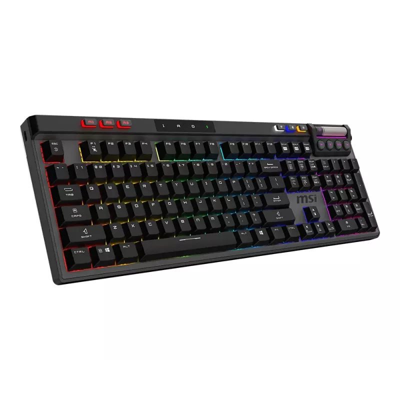 MSI Strike Pro Wireless Silent Mechanische Gaming-Tastatur, DE (QWERTZ) Layout, Schwarz