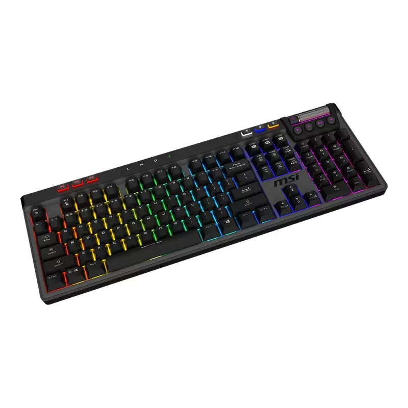 MSI Strike Pro Wireless Silent Mechanische Gaming-Tastatur, DE (QWERTZ) Layout, Schwarz