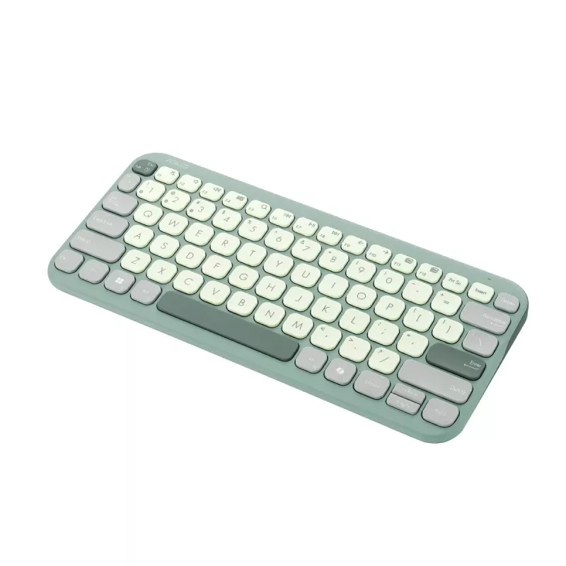 ASUS KW100 /GN/GE/81 Tastatur Home Bluetooth QWERTZ Deutsch Grün, Hellgrün