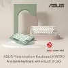 ASUS KW100 /GN/GE/81 Tastatur Home Bluetooth QWERTZ Deutsch Grün, Hellgrün