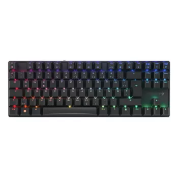 Mechanische Gaming-Tastatur CHERRY XTRFY Cherry MX 8.2 TKL Wireless — Tenkeyless, QWERTZ, USB + RF + Bluetooth, RGB, Schwarz