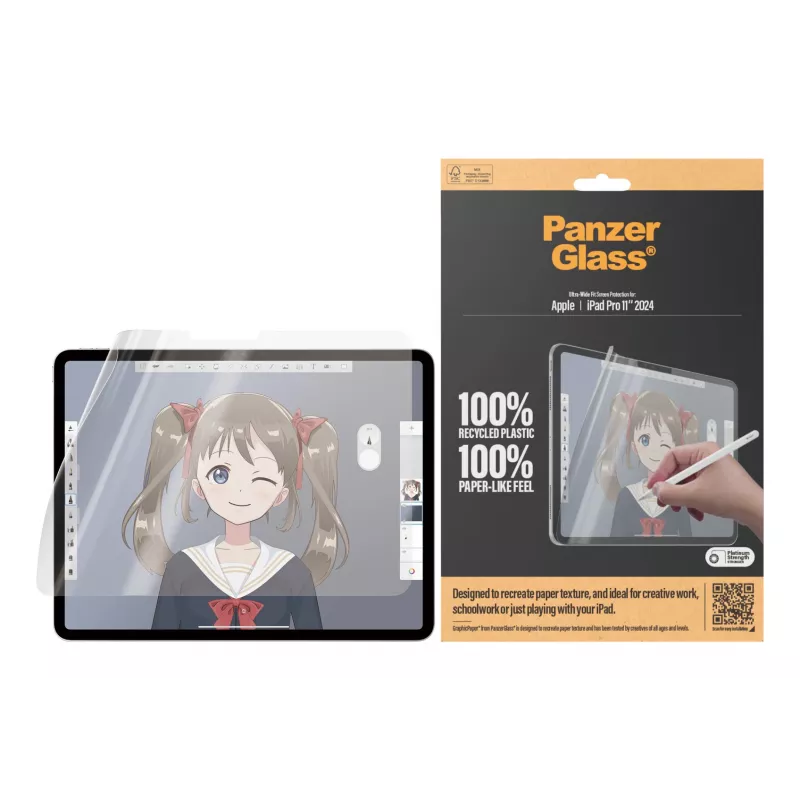PanzerGlass ® GraphicPaper® Displayschutzfolie iPad Pro 11 inch (2024-2025) | Ultra-Wide Fit