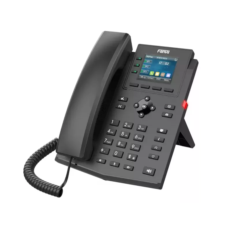 IP-Telefon Fanvil X303-2 Schwarz 4 Leitungen LCD Kabelgebundener Hörer