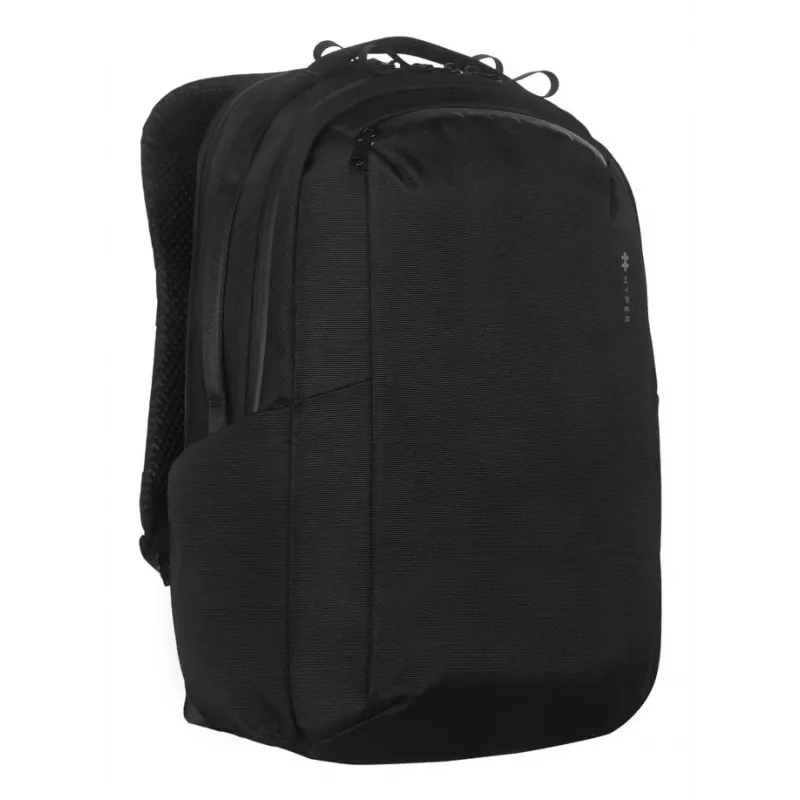 Rucksack HYPER HyperPack HP21PBKGL für Laptops bis 40,6 cm (16 Zoll) – schwarz, PET/Polyester