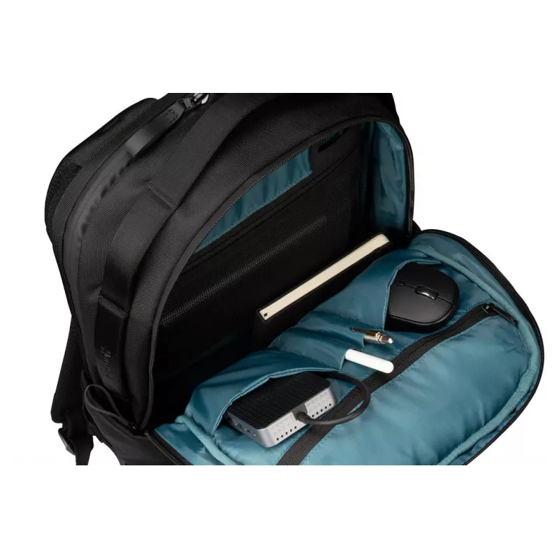 Rucksack HYPER HyperPack HP21PBKGL für Laptops bis 40,6 cm (16 Zoll) – schwarz, PET/Polyester