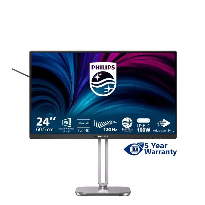 Philips 4000 series 24B2U4301/00 Computer Monitor 60,5 cm (23,8 Zoll) 1920 x 1080 Pixel Full HD LCD Grau