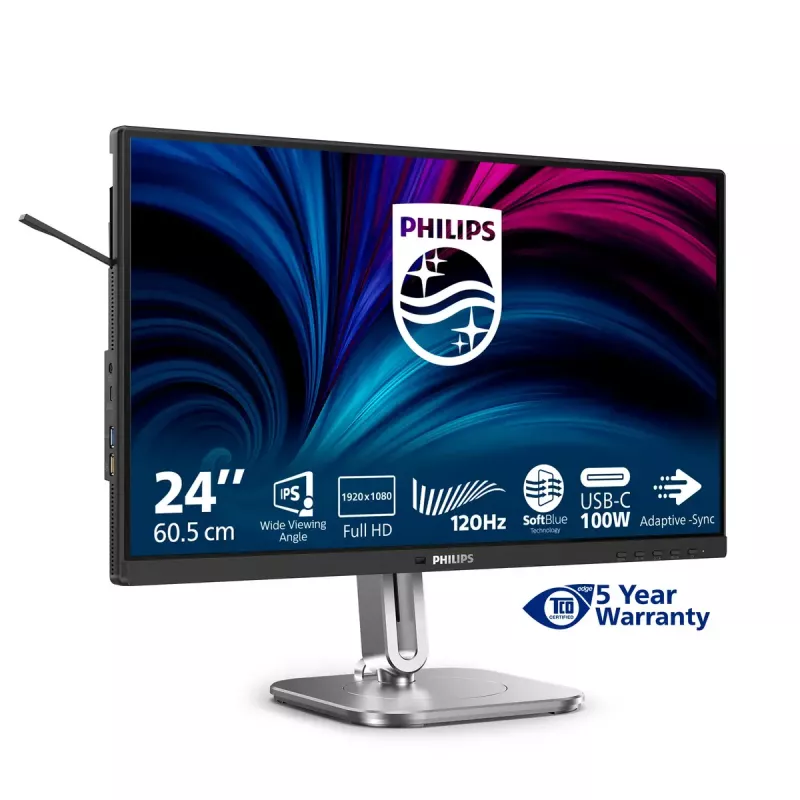 Philips 4000 series 24B2U4301/00 Computer Monitor 60,5 cm (23,8 Zoll) 1920 x 1080 Pixel Full HD LCD Grau