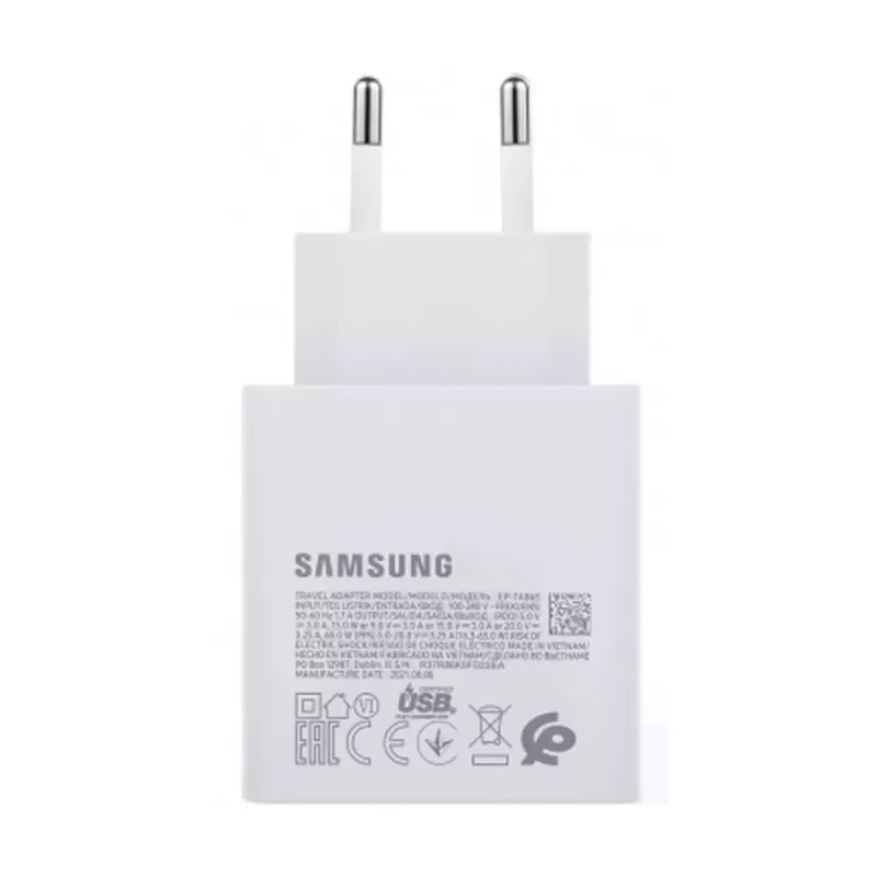 Ladegerät Samsung 65W PD USB-C TA865W Weiß — 65 W PD USB-C Schnellladegerät