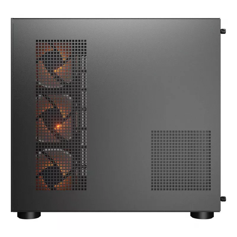 COUGAR PC Midi-Tower Gehäuse FV150 ARGB — Schwarz, ATX/MicroATX/Mini-ITX, 3x120 mm vorne + 1x120 mm hinten, 2x3,5 Zoll & 2x2,5 Zoll Schächte