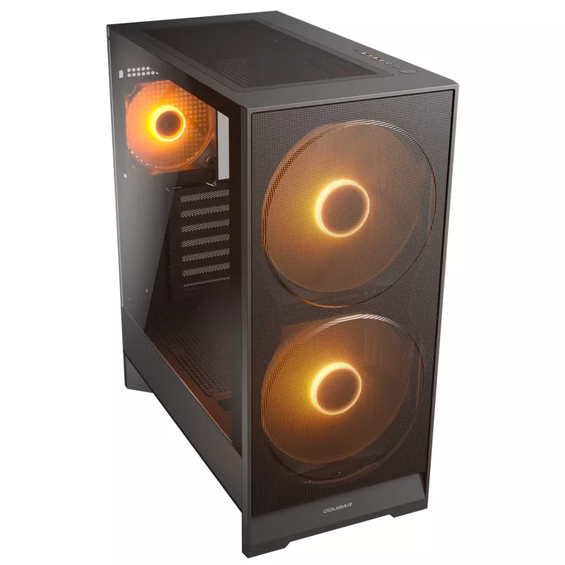 COUGAR Midi-Tower-Gehäuse, Airface 180, ARGB, Schwarz