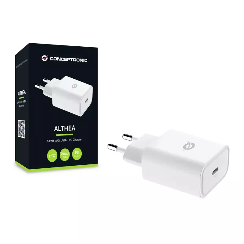 Conceptronic ALTHEA07W 1-Port 20W USB-C PD Ladegerät