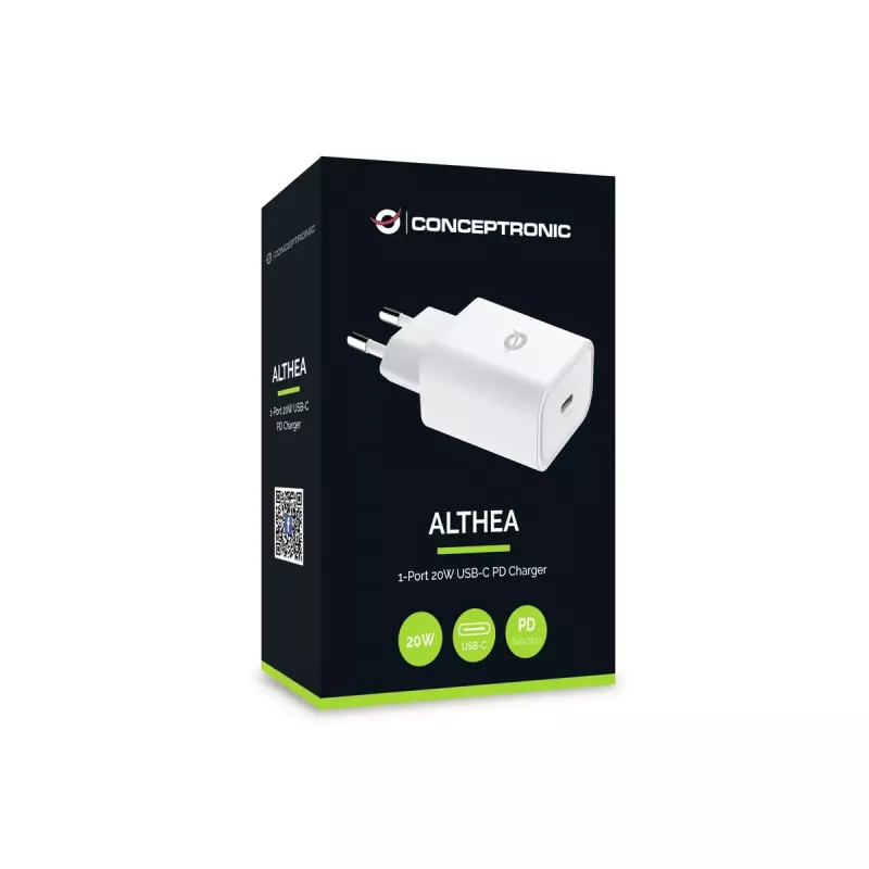 Conceptronic ALTHEA07W 1-Port 20W USB-C PD Ladegerät