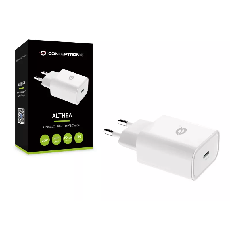 Indoor-Ladegerät Conceptronic ALTHEA 1-Port 25W USB-C PD PPS