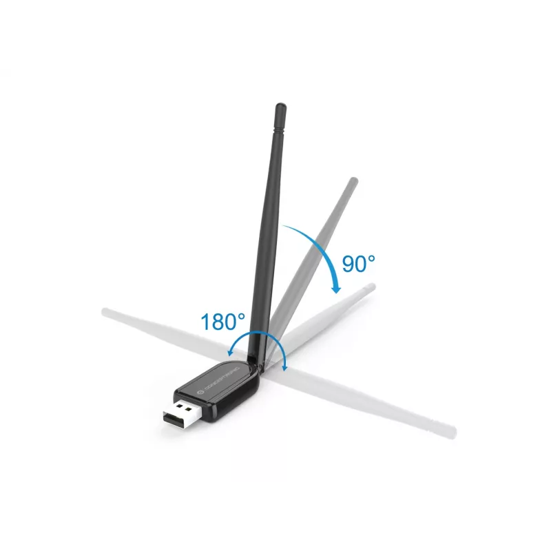 Conceptronic ABBY Long Range Bluetooth 5.1 USB-Adapter mit externer Antenne