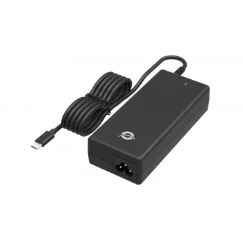 Conceptronic OZUL03BUK 100W GaN Desktop USB PD Ladegerät, integriertes USB-C-Kabel, UK-Stecker