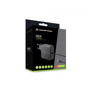 Conceptronic OZUL05BE mobiles Ladegerät Universal Schwarz AC Indoor